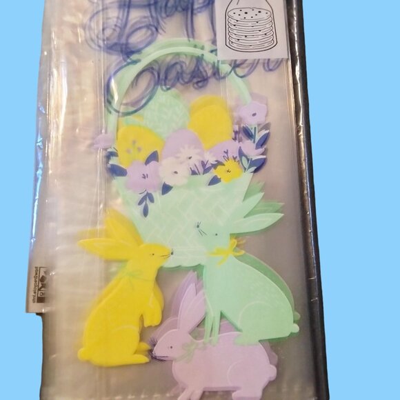 Way to Celebrate Happy Easter Treat Bags 20 Twist Ties Bunnies Rabbit Cookie - Picture 3 of 7